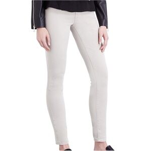 New J Brand 25 Pencil‎ Leg Low Rise Cream Corduroy Pants